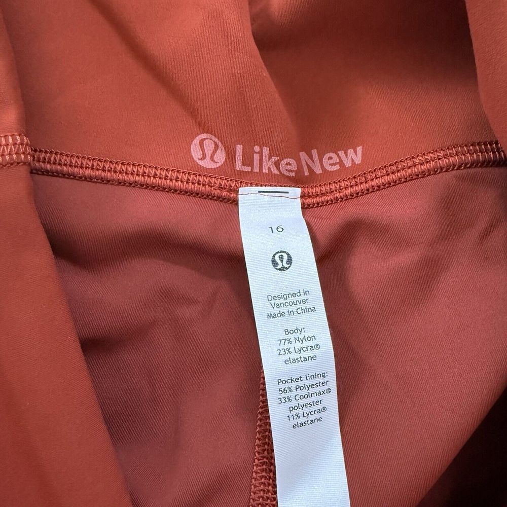 Lululemon Wunder Train High-Rise Tight 25" Size 16 Aztec Brick - Picture 7 of 12